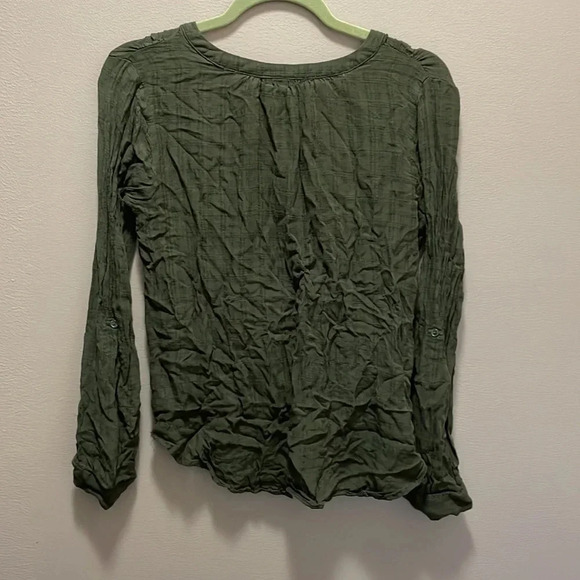 A.N.A Olive Green Button Down Size Small - Picture 6 of 6